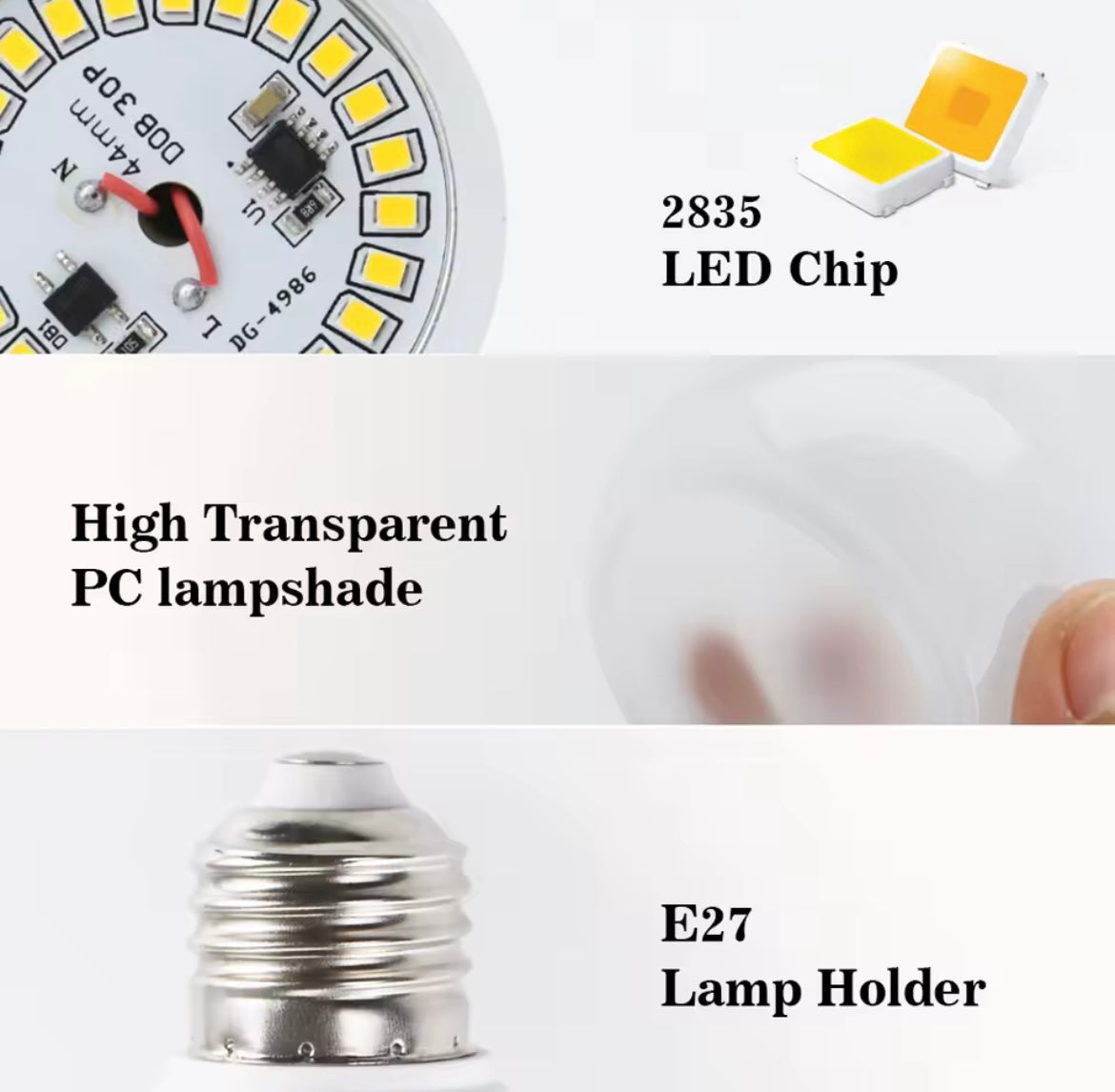 4 teile/los e27 LED-Lampen Lampen AC 220V smd2835 3w 6w 9w 12w 15w 18w Lampada LED-Glühbirnen Wohnzimmer Home Indoor LED Bombilla