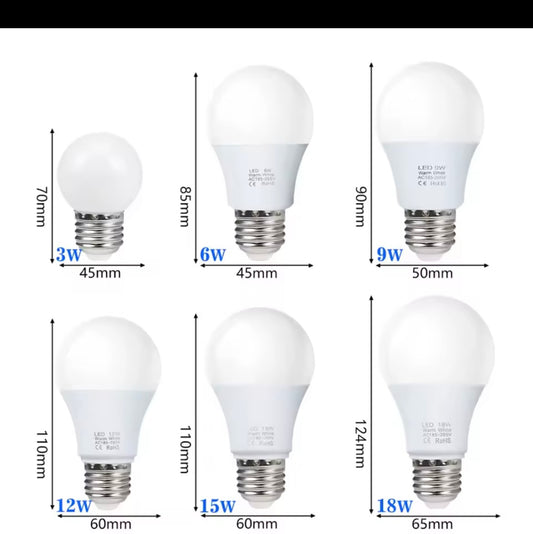 4 teile/los e27 LED-Lampen Lampen AC 220V smd2835 3w 6w 9w 12w 15w 18w Lampada LED-Glühbirnen Wohnzimmer Home Indoor LED Bombilla